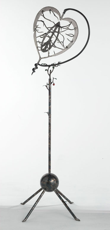 Peace of Heart - metal sculpture